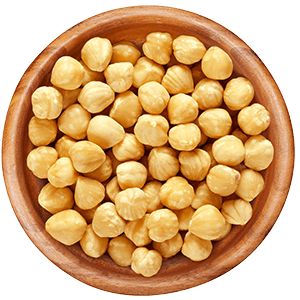 Blanched hazelnuts